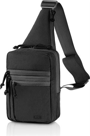 M-Tac Tactical Shoulder Chest Pack with Sling, Black