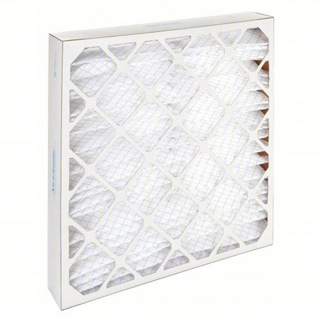 AIR HANDLER Pleated Air Filter: 20x20x4, MERV 7, Std Capacity, Synthetic