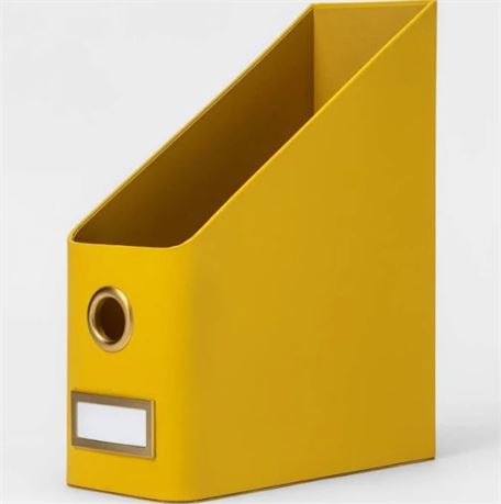 Project 62 Magazine File Organizer, Yellow, Box of 4