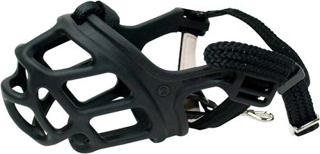 Rubber Muzzle, Black, Size unknown