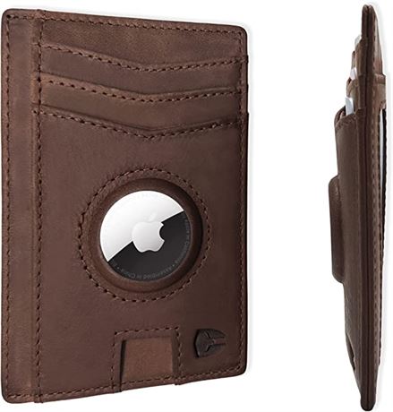 Bryker Hyde RFID AirTag Wallet, Texas Brown