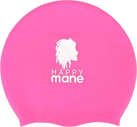 Happy Mane Swimming Cap, Pink