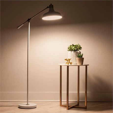 Crosby Schoolhouse Floor Lamp Black (Includes LED Light Bulb) - Threshold