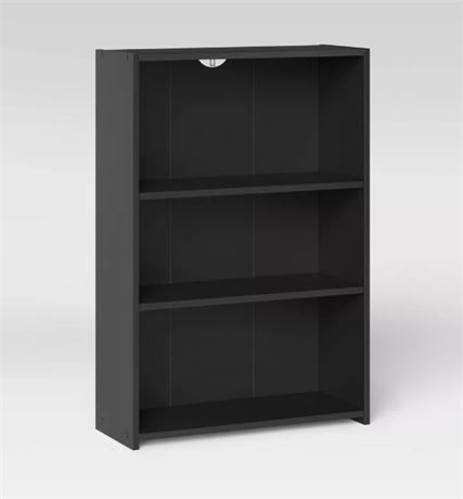 Room Essentials 3 Shelf Bookcase, Black