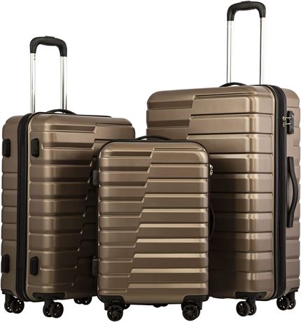 Coolife Luggage Expandable Suitcase Luggage, Set of 3