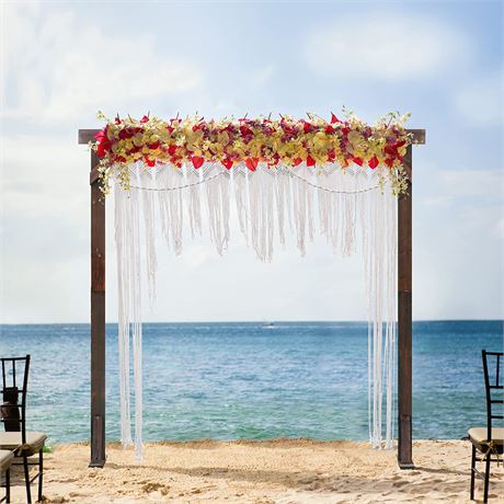 Clumpossom 7.5FT Wooden Wedding Arch