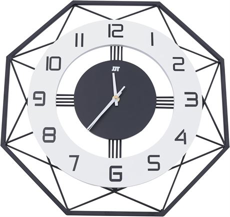 Wall Clock Modern Silent Non-Ticking Wall Clocks Metal Decorative