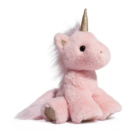 FAO Schwarz 6" Sparklers Baby Unicorn Toy Plush, Dust Rose, Set of 2