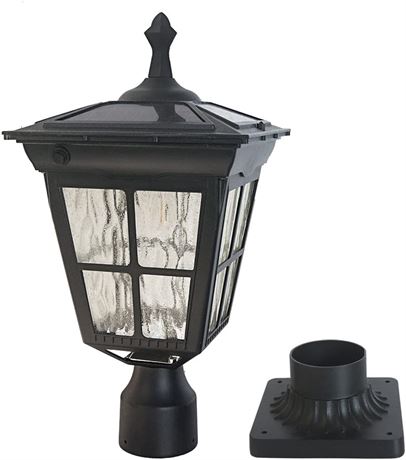 Kemeco LED Cast Aluminum Solar Post Light Fixture with 3-Inch Fitter Base