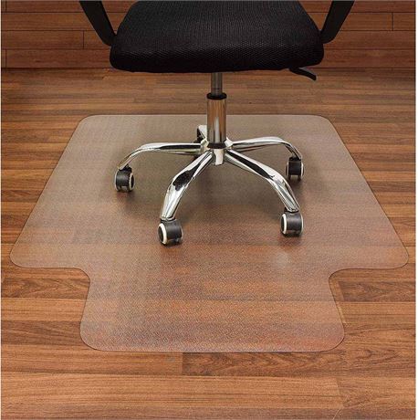 Office Chair Mat for Hardwood Floors with lip, 30" x 48" x 0.08"