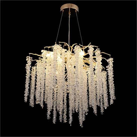 Akeelighting Gold Crystal Chandelier