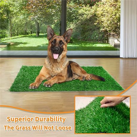 LOOBANI Dog Grass Pee Pads, Arificial Grass Patch for Potty Training