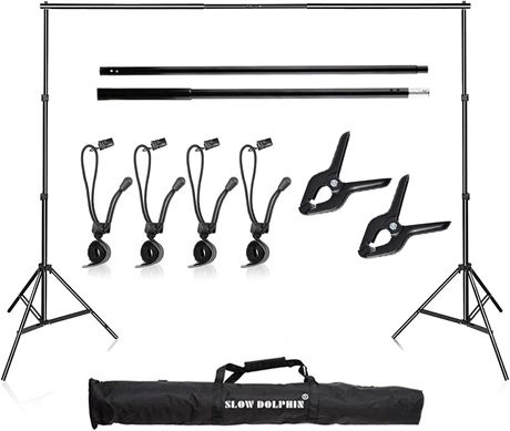 Photo Video Studio 10Ft Adjustable Backdrop Support System