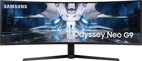 SAMSUNG 49" Odyssey Neo G9 G95NA Gaming Monitor, 4K, Curved Screen-DAMAGED