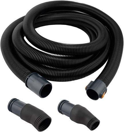 POWERTEC 70257 15 Ft. Dust Collection Hose Kit Hose with 2 Fittings