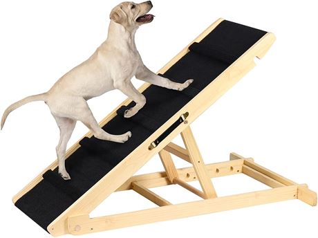 Creatart Folding Dog Ramp Adjustable Dog Steps for Car