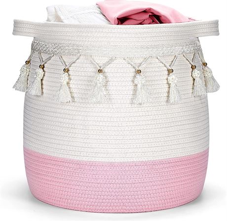 childishness ndup Large Cotton Rope Basket