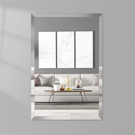 JENBELY 20x30 Inch Rectangle Frameless Mirror