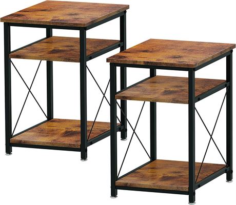 Modern Side Table Nightstands Set-of-2 End Table