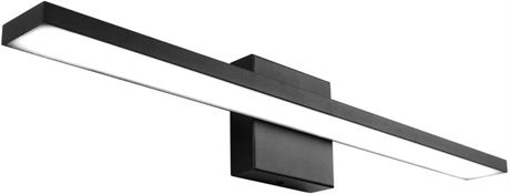 Ralbay 24" Modern LED Black Vanity Light -