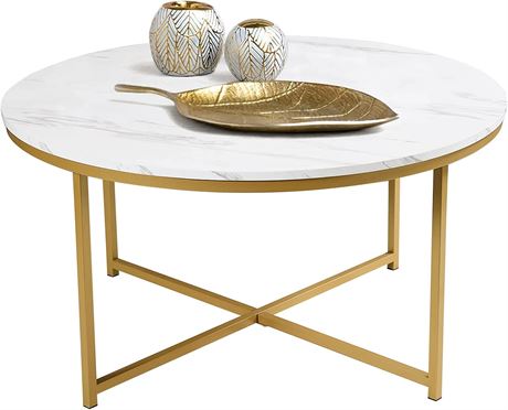 CADMIC Modern Round Coffee Table