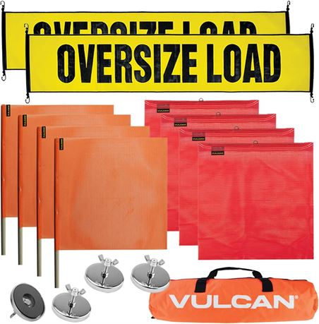 VULCAN Flags, Oversize Load Banners, and Magnets Kit