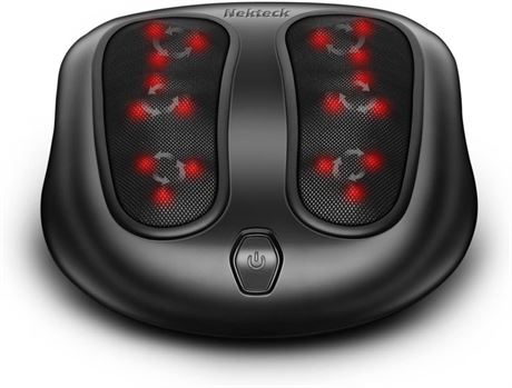 Nekteck Foot Massager with Heat, Shiatsu Heated Electric Kneading