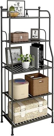 GHQME 5 Tier Metal Standing Shelf Space Saver