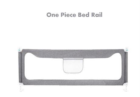 39" Toddler Bed Rail (One Piece), Grey