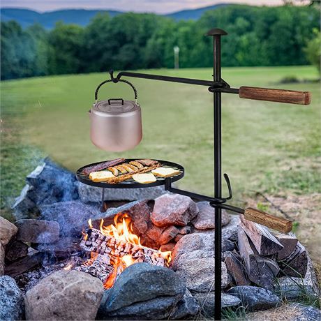 BreeRainz Swivel Campfire Grill