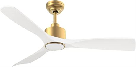 Ofantop 52-Inch Celing Fan, White/Gold