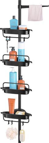 HomeHelper Shower Caddy Corner, 4 Tier Shower Organizer