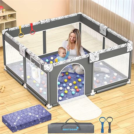 Baby Playpen with Play Mat