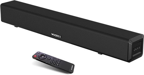 wogree 2.1ch Soundbar with Built-in Subwoofer - 24" - Black