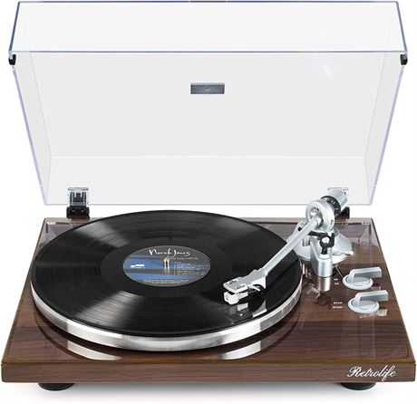 Turntables Belt-Drive Record Player with Wireless Output Connectivity