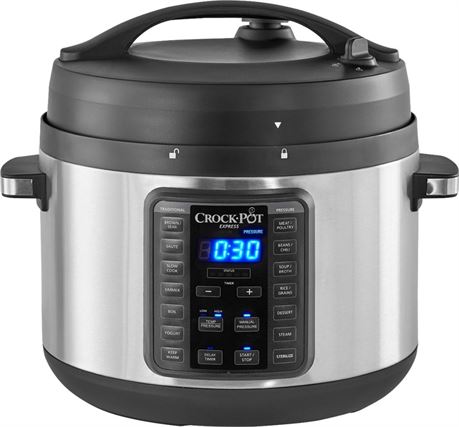 Crockpot 10-Qt Express Crock Multi-Cooker with Easy Release Steam Dial