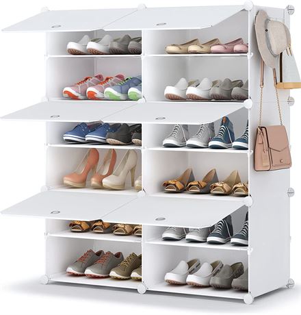 HOMIDEC Shoe Rack, 6 Tier Shoe Storage Cabinet