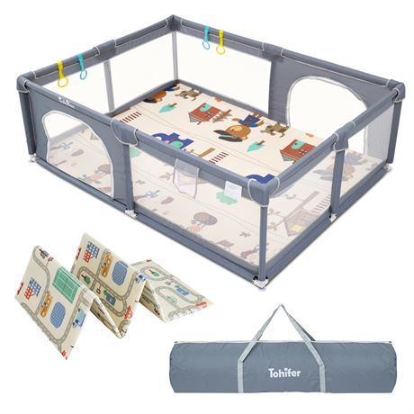 Tohifer Baby Playpen with Mat