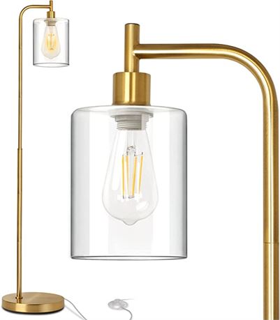 Jojocom Industrial Floor Lamp, Gold