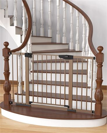 Cumbor Baby Gate, Easy Walk Thru Dog Gate for The House