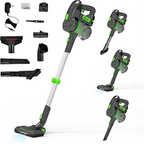 Mitcent 4-in-1 Cordless Vacuum Cleaner, Green/White