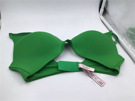 Victoria Secret Kelly Green , Solid Color Bra - Wireless - Non Push-Up - 34C