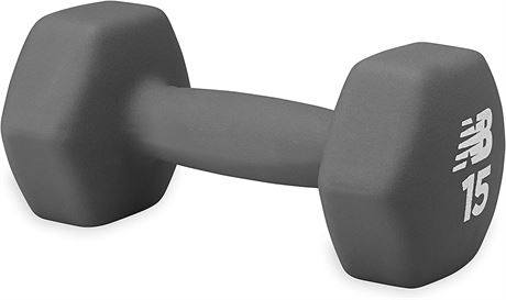 New Balance 15lb Dumbell - Grey (Wear/tear on edge of weight)