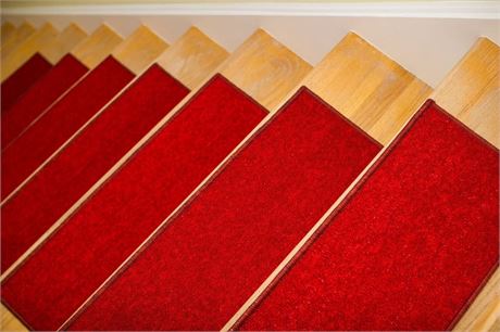 Stair Treads Mats Stair Runners for Steps Rubber Back Stair Rugs, Set of 12