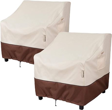 Bestalent Patio Chair Covers Outdoor Furniture, Waterproof, 32"x37"x36" 2PK