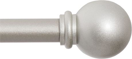 Kenney Ball End Standard Decorative Window Curtain Rod