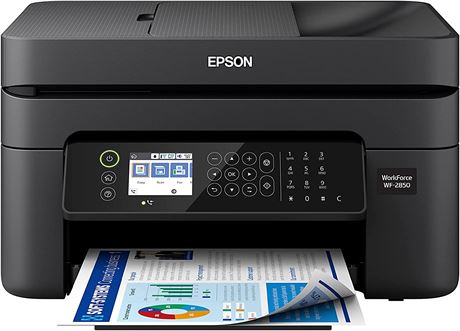 Epson Workforce WF-2850 Wireless All-in-One Printer with Scan, Copy, Fax