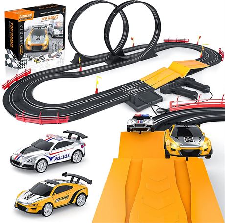 Aiencsai Electric High-Speed Slot Car Race Car Track Set