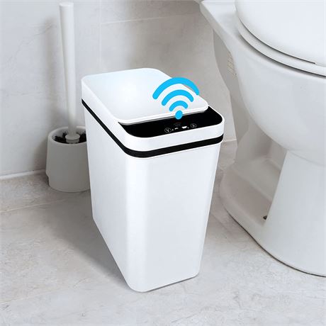 Touchless Bathroom Trash Can with Lid