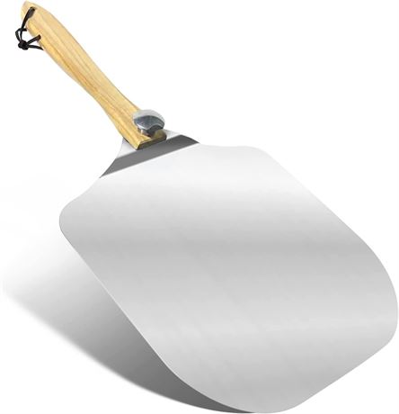 Metal Pizza Peel with Foldable Wooden Handle